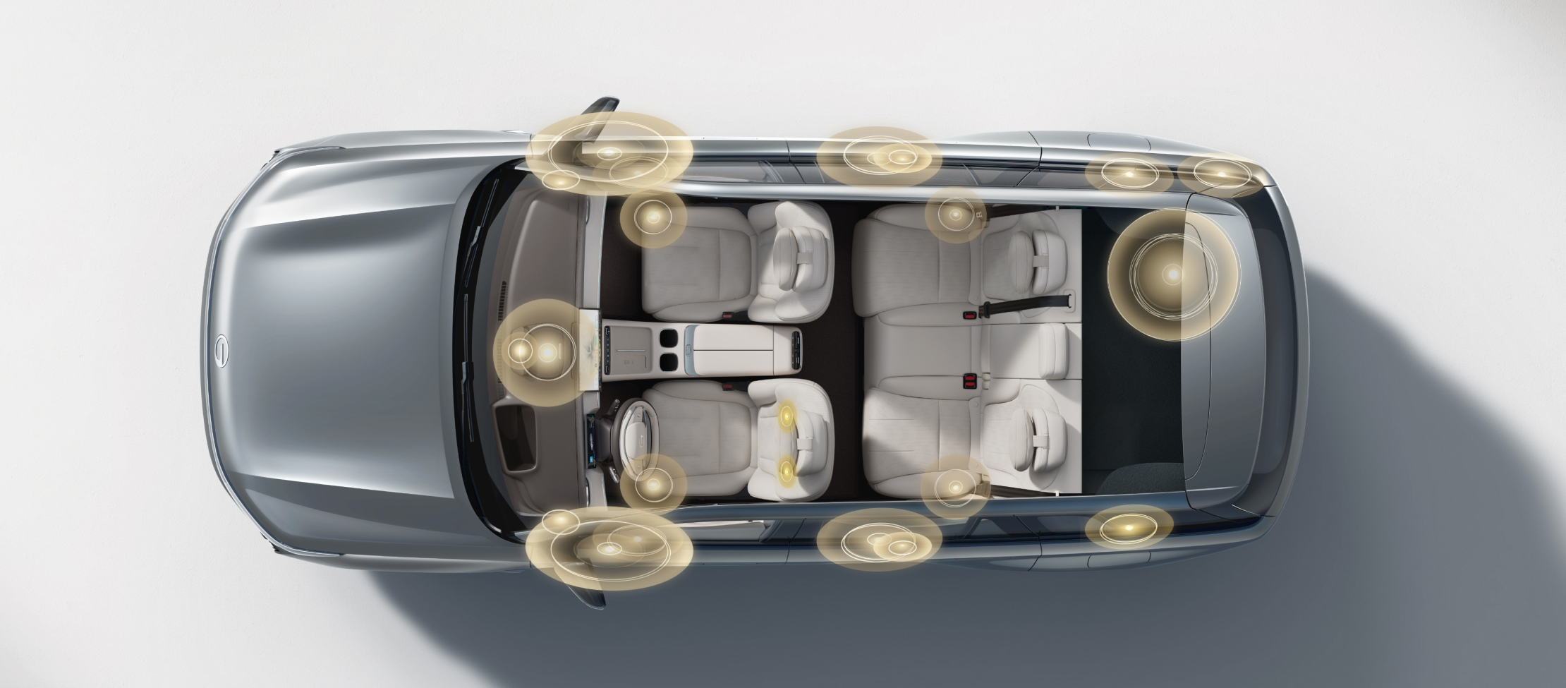 22 High-Fidelity Speakers | Burmester-equivalent technology, 1640W independent amplifier — true-to-life, immersive sound