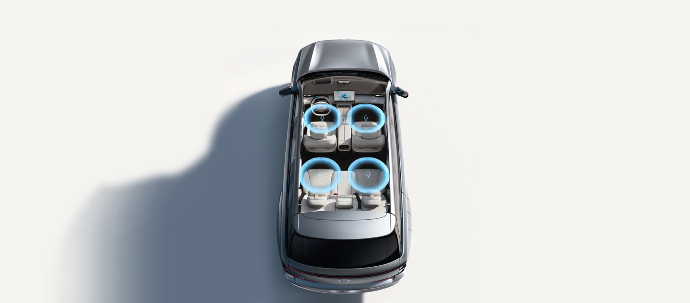 Four-Zone Voice Recognition and Control | Precisely recognizes and easily wakes your personal assistant