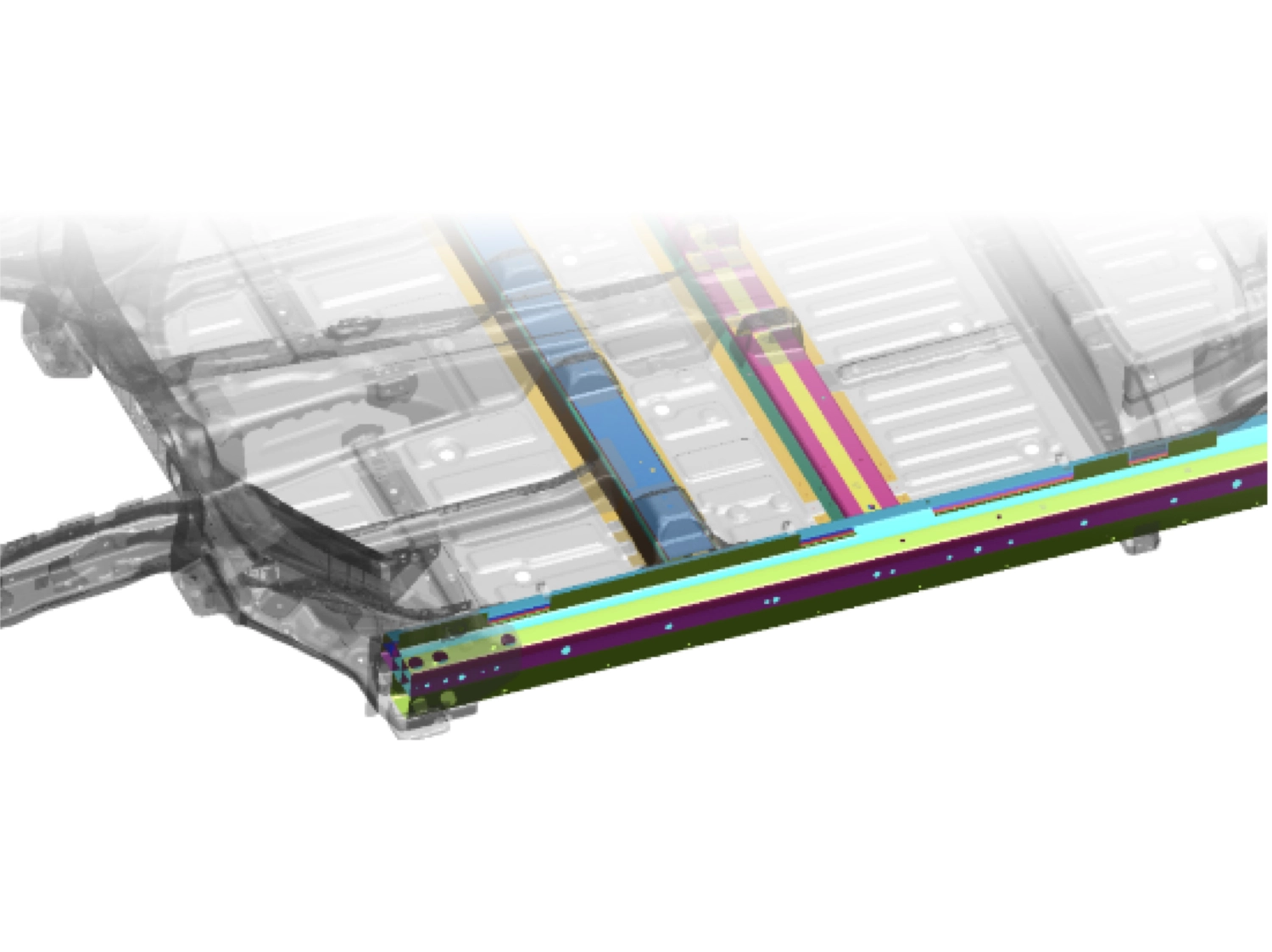 Battery Protection | Integrated seat crossbeam design prevents battery compression